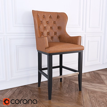 Diamond Bar Chair: Elegant and Luxurious 3D model image 1 