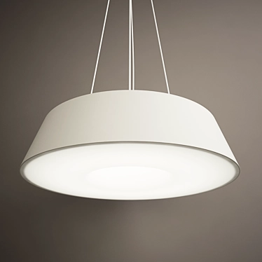 Modern Shade Pendant Den Single - Stylish Lighting Solution 3D model image 1 