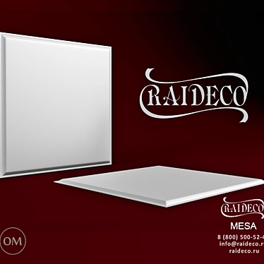 Raideco Leather and Fabric 3D Panels 3D model image 1 