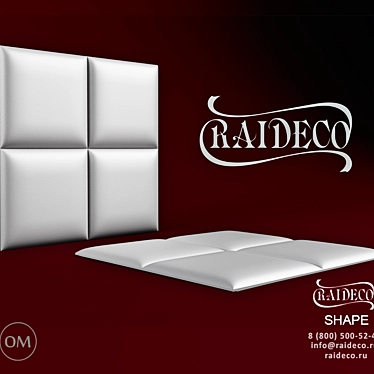 3D Leather and Fabric Panels by Raideco 3D model image 1 