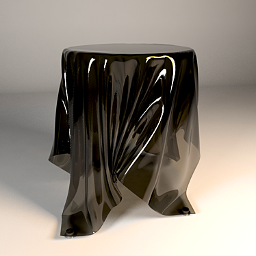 Sculpted Illusion Glass Table 3D model image 1 
