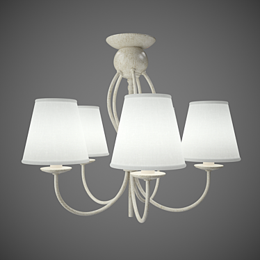 Elegant Alfa Irma Chandelier 3D model image 1 