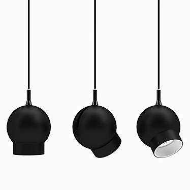 Sleek and Stylish Ogle Pendant 3D model image 1 