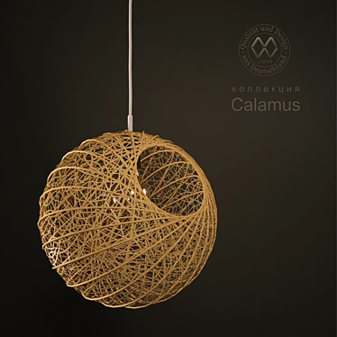 Chic Chrome Pendant Lamp 3D model image 1 