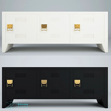 Zed Modern Sideboard 3D model image 1 