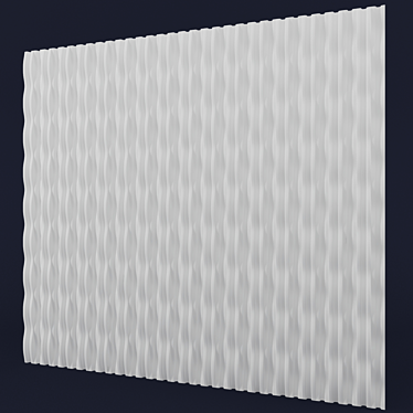 Wave Panel: Elegant and Spacious 3D model image 1 