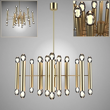 Elegant Ceiling Lamp 3D model image 1 