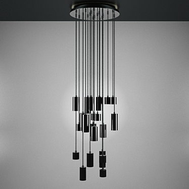 Contemporary Ceiling Light 3D model image 1 