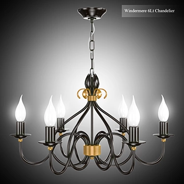 Windermere 6Lt Chandelier