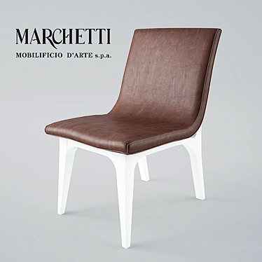 Elegant MARCHETTI Chair MM625 3D model image 1 