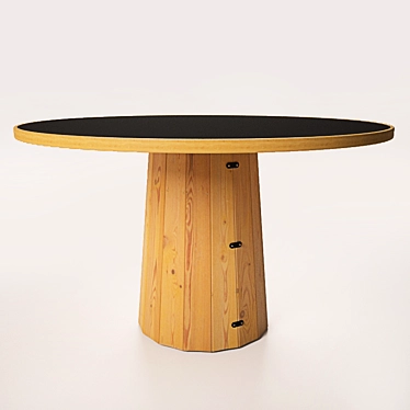 Modern Bodhi Container Table with Linoak Top 3D model image 1 