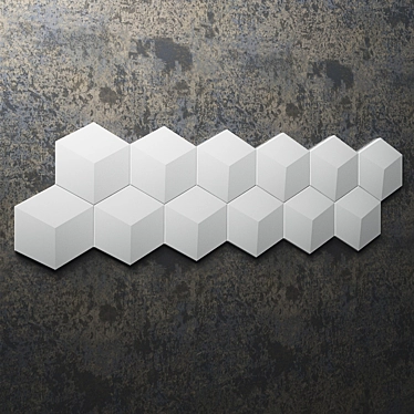 ARSTYL CUBE Wall Panel: Modernize Your Space 3D model image 1 