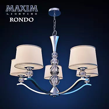Maxim Lighting Chandelier Rondo 5-Light: Elegance Illuminated 3D model image 1 