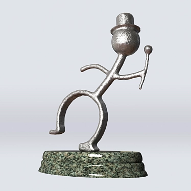 Graceful Dancer Figurine 3D model image 1 