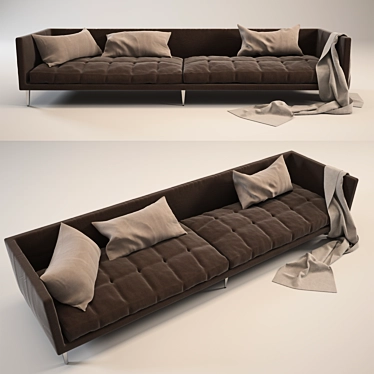 Modern Cloth Sofa 3D model image 1 