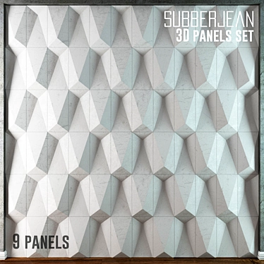 3D Panel Set: 9 Unique Subberjean Designs! 3D model image 1 