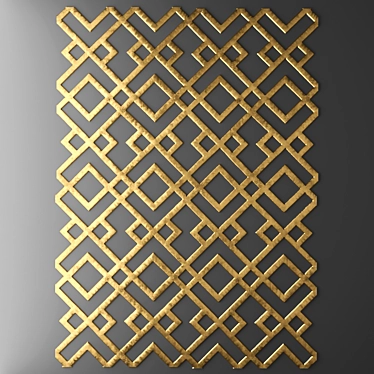 3D Wall Panel: Stylish Wall Decor 3D model image 1 