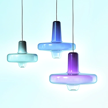 Glass Ceiling Spin Light 3D model image 1 