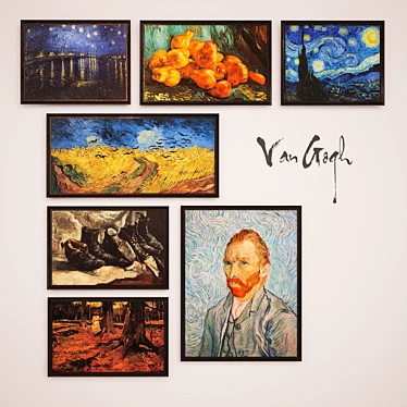 Stunning Van Gogh Art Collection 3D model image 1 