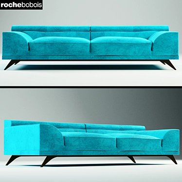 Luxury AZUR Sofa: Ultimate Comfort & Style 3D model image 1 