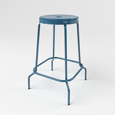 BLUE ROSKUG Stools: Stylish and Sturdy Seating 3D model image 1 