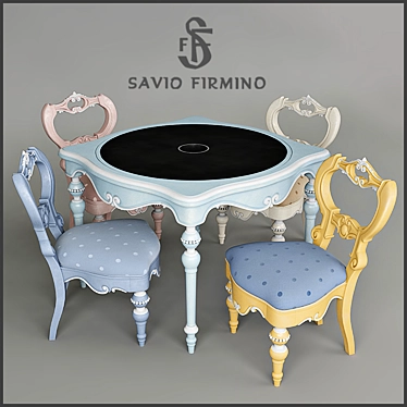 Elegant Savio Firmino Furniture 3D model image 1 