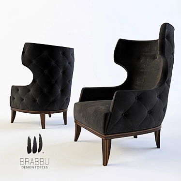 Elegant Matis Armchair: Brabbu 3D model image 1 