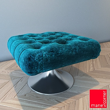  Brazilian Charm: Marie's Corner Ottoman 3D model image 1 