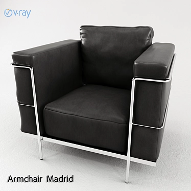 Modern Madrid Armchair by Nuevo Living 3D model image 1 