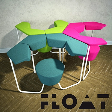 Modular Float Chair: Versatile Design for Business Meetings & Consulting 3D model image 1 