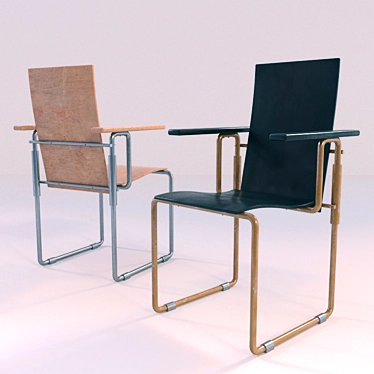 Iconic Armchair by Rietveld 3D model image 1 