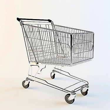 Shop Cart 3D model image 1 