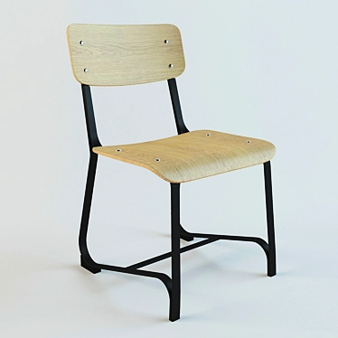  Zenith School Stool - Innovative Design 3D model image 1 