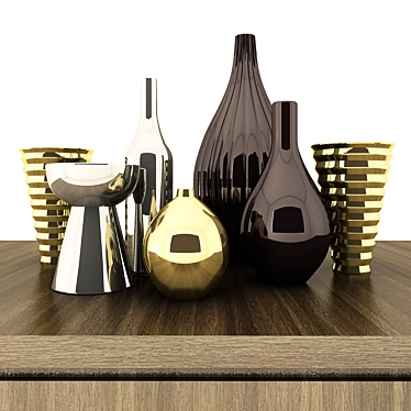 Title: Sleek Home Decor Essentials 3D model image 1 