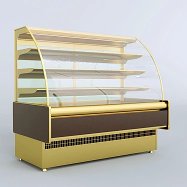 Sleek Display Showcase 3D model image 1 