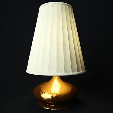 Elegant Peardrop Table Lamp 3D model image 1 