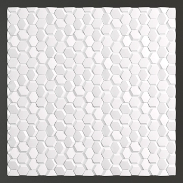 Seamless Plaster Wall Panel 3D model image 1 