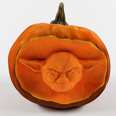 Yoda Pumpkin Head - Halloween Décor 3D model image 1 