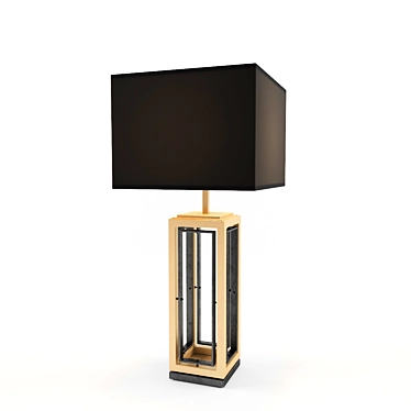 Elegant Eichholtz Art Deco Table Lamp 3D model image 1 