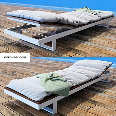 Elevate Your Outdoor Relaxation with Pure Viteo Chaise 3D model image 1 