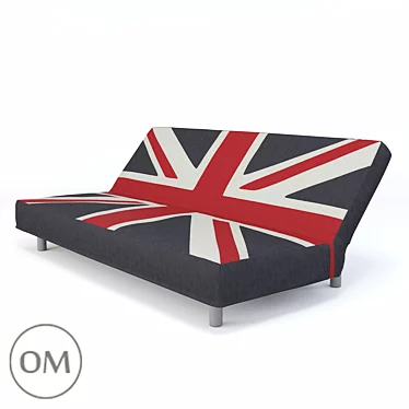 URBUM British Flag Sofa Bed (Lounger) 3D model image 1 