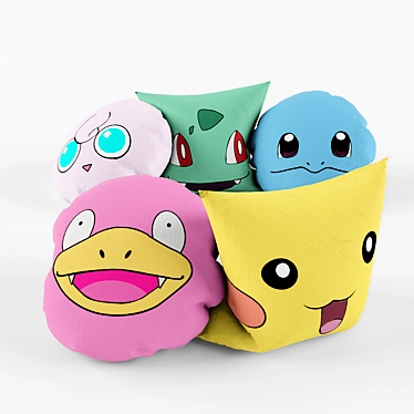 Cute Pokemon Pillows for Decor 3D model image 1 