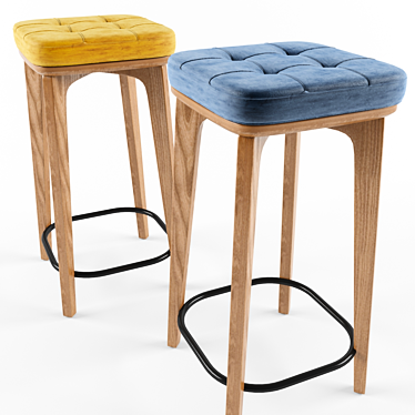 Texture & FBX File Bar Stool 3D model image 1 