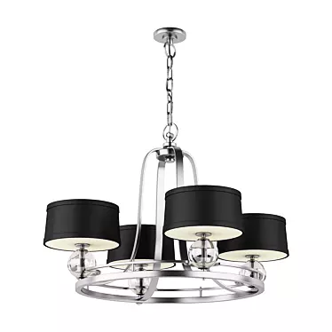 Quiozel Gotham 4-Light Chandelier 3D model image 1 