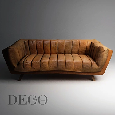 Carmel Deco Sofa: Elegant and Comfy 3D model image 1 