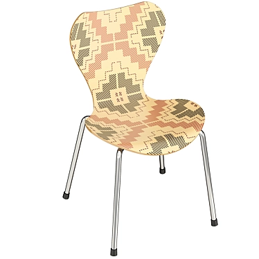 Ethnic Style Chair 3D model image 1 