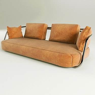 Modern Thonet Sofa: Timeless Elegance! 3D model image 1 