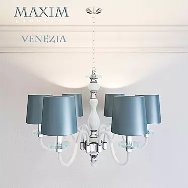 Venetian Elegance 6-Light Chandelier by Maxim Lighting 3D model image 1 