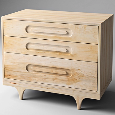 Sleek Caravan Dresser: The Perfect Storage Solution! 3D model image 1 