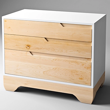 Echo Dresser: Stylish Chest for Modern Spaces 3D model image 1 